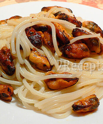 Спагетти с мидиями - пошаговый рецепт с фото