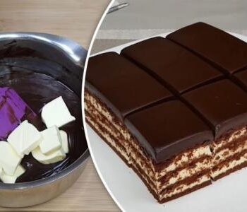 Шоколадный торт из печенья без духовки